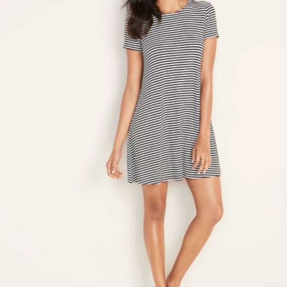 OLD NAVY Women's Jersey Stripe Swing Dress M
